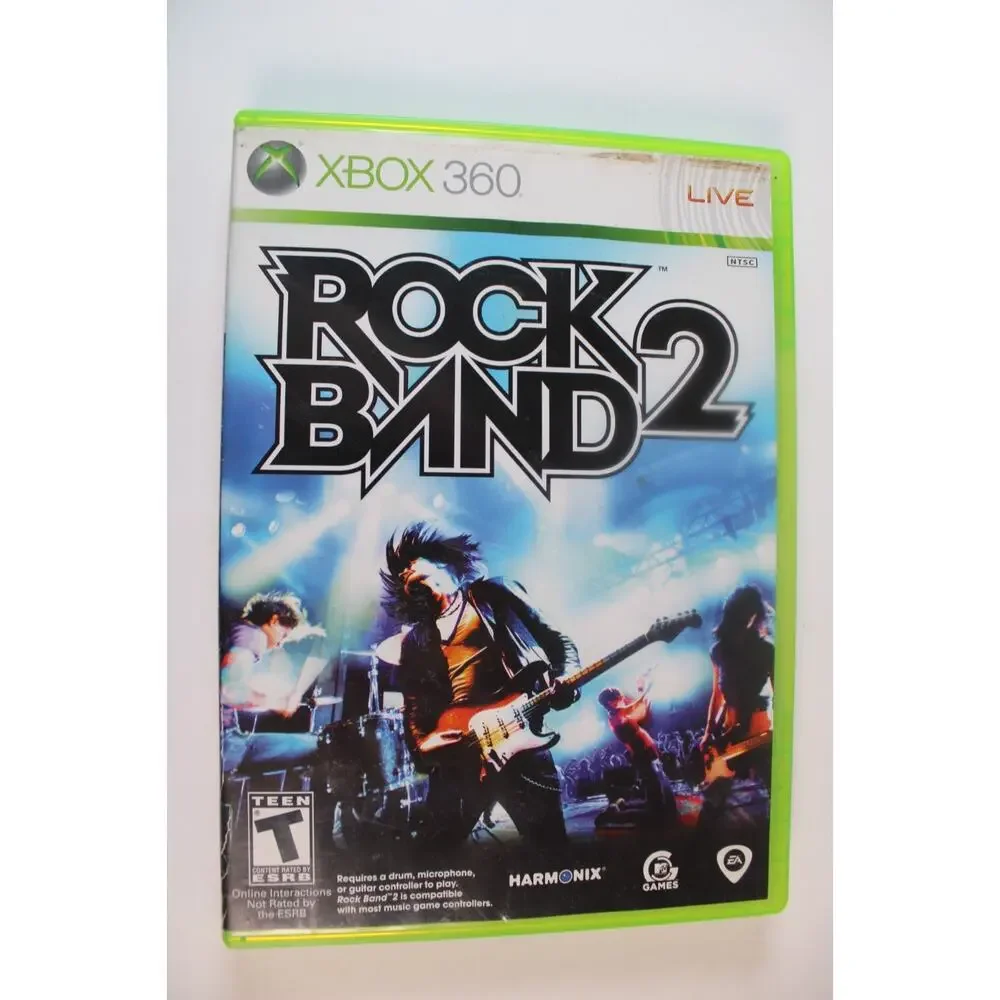 Rock Band 2 (Microsoft Xbox 360, 2008) Authentic, tested/works